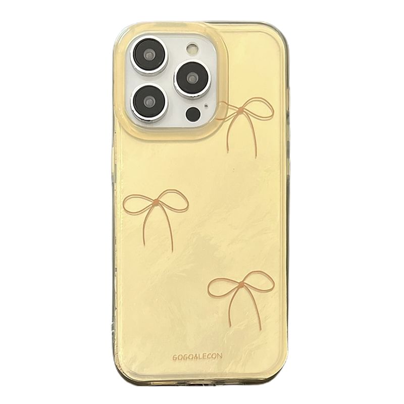 with Charm Dog Phone Case Bow Strap