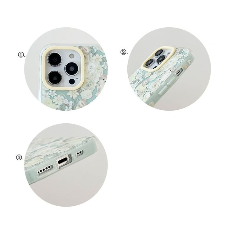 Cat Case Phone Floral