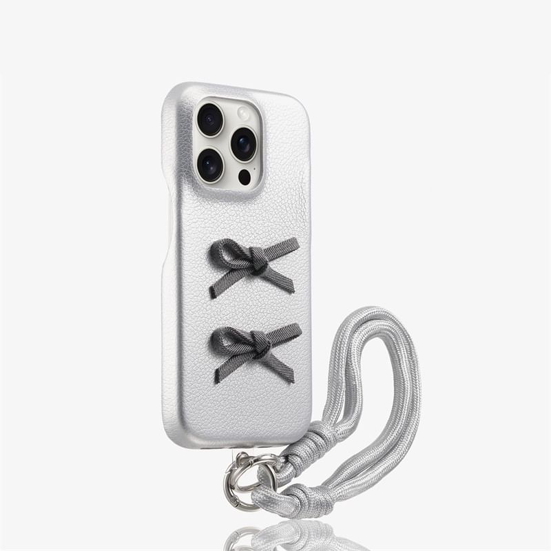 with Ribbon Phone Strap Case