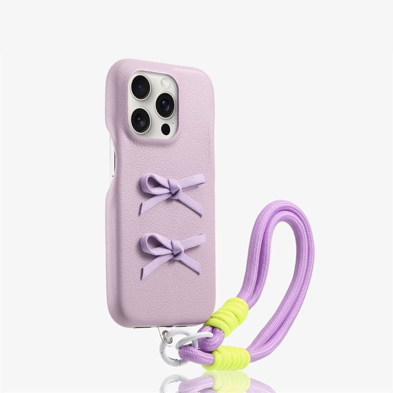 with Ribbon Phone Strap Case