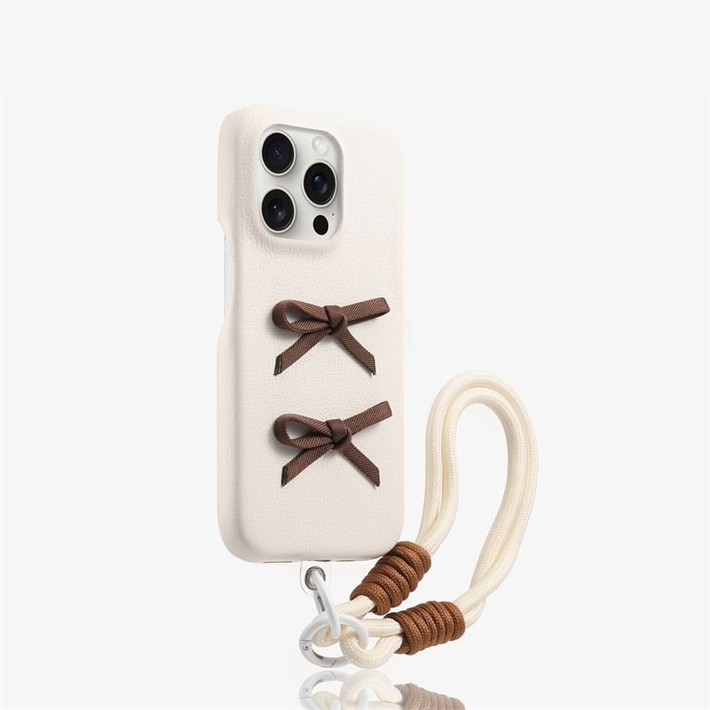 with Ribbon Phone Strap Case