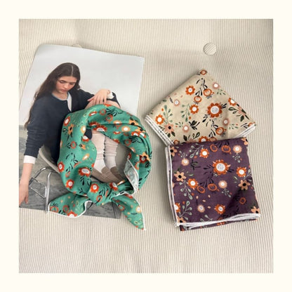 Floral Square Print Scarf