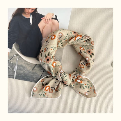 Floral Square Print Scarf