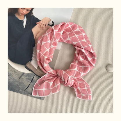 Floral Square Print Scarf