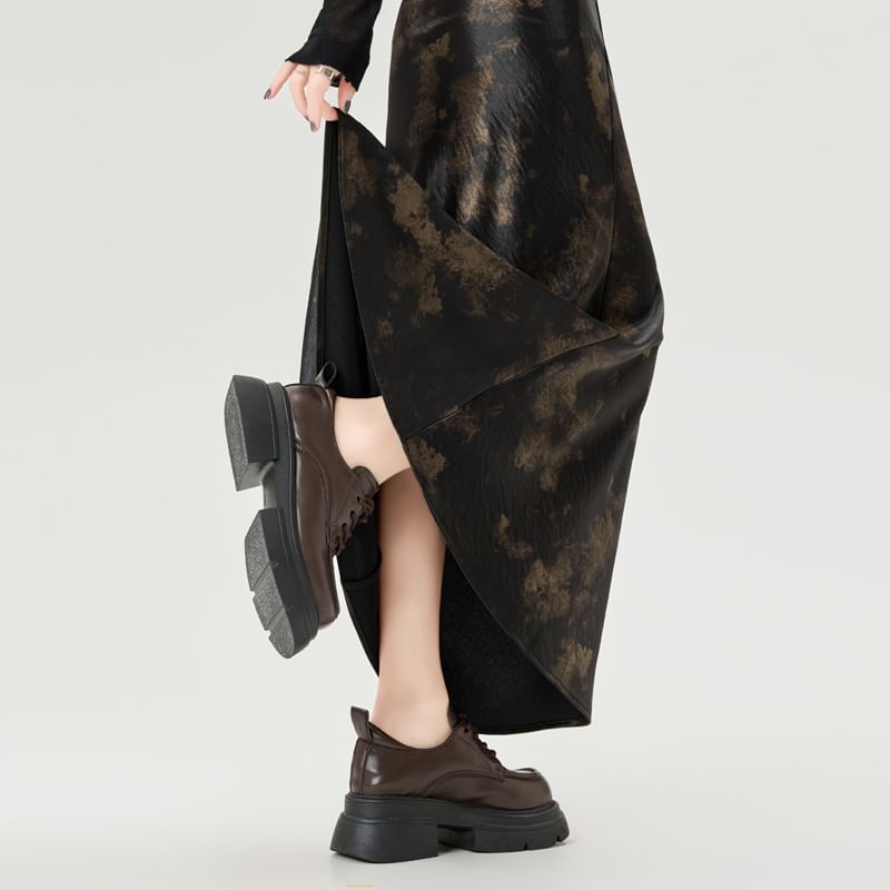 Dye Skirt Mermaid High Rise Maxi Tie