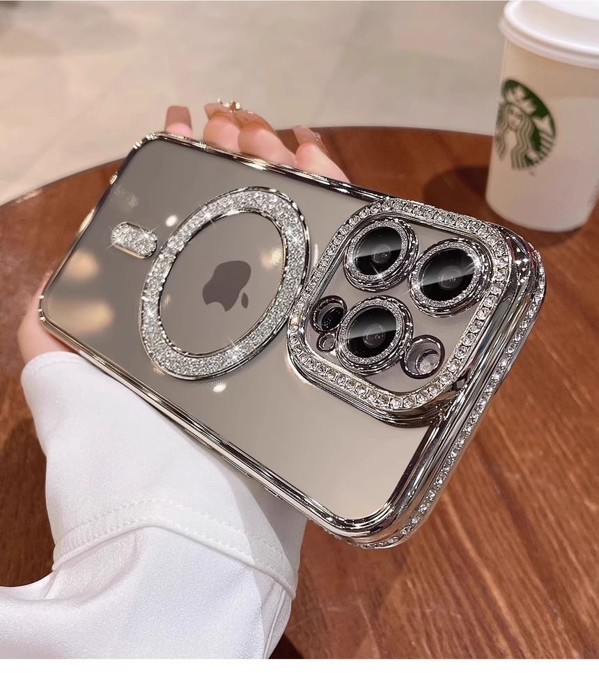 Phone Case MagSafe) with Magnetic (Compatible Embellished