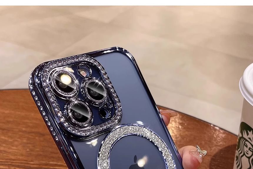 with MagSafe) Phone Case (Compatible Magnetic Embellished