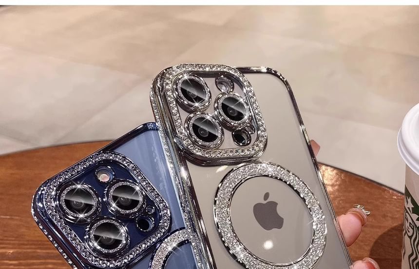 with MagSafe) Phone Case (Compatible Magnetic Embellished