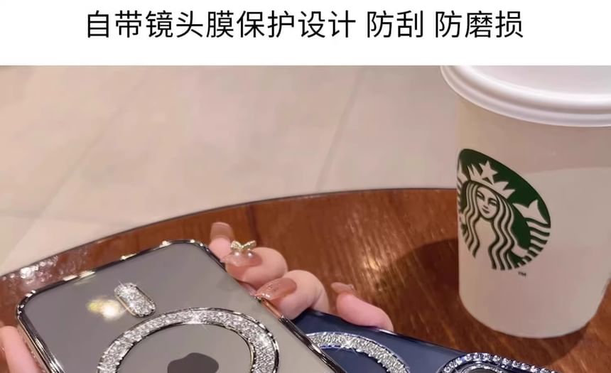 with Embellished Case Magnetic MagSafe) Phone (Compatible