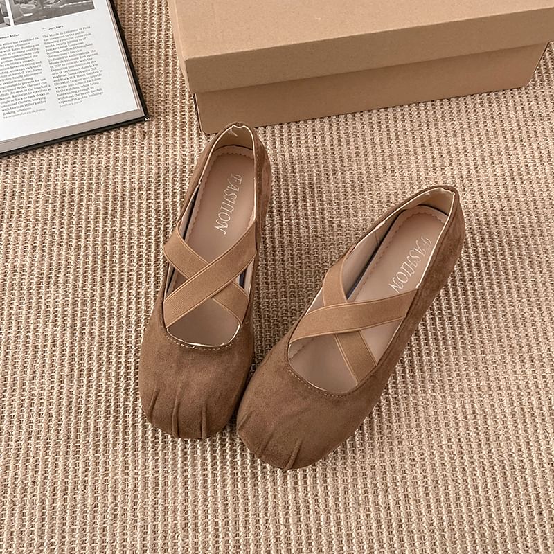 Strap Hidden Cross Wedge Mary Shoes Jane