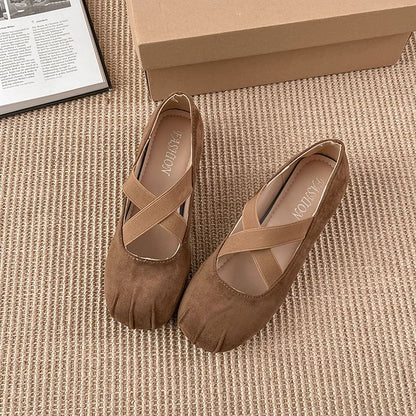 Strap Hidden Cross Wedge Mary Shoes Jane