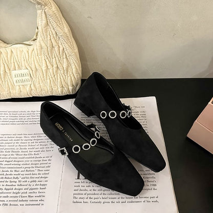 Pumps Accent Jane Chunky Rhinestone Mary Heel