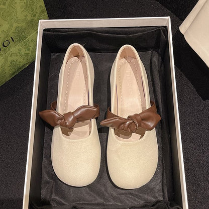 Mary Tone Jane Two Bow Shoes Accent