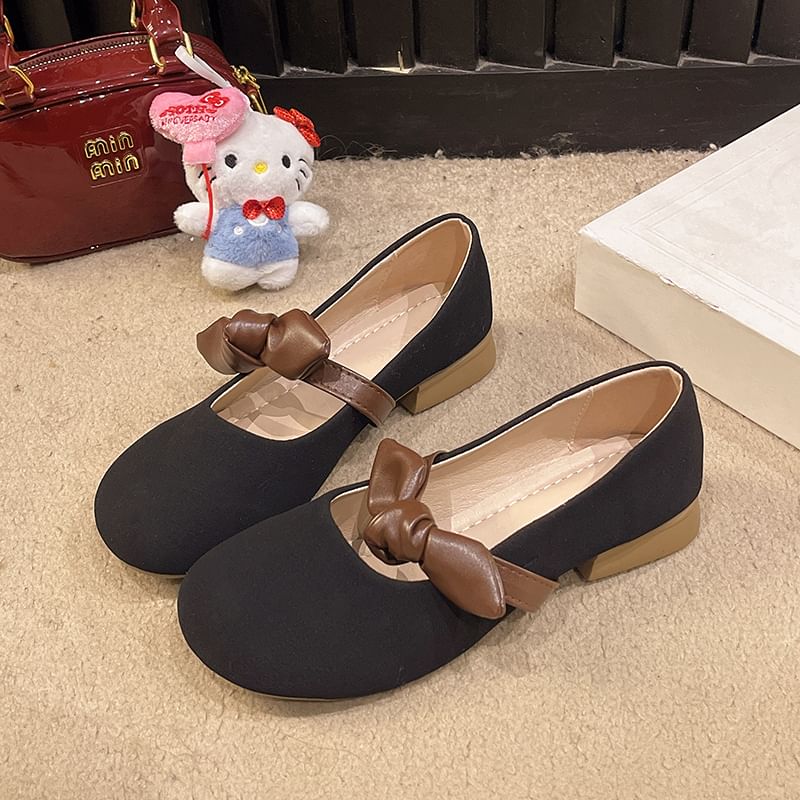 Mary Tone Jane Two Bow Shoes Accent