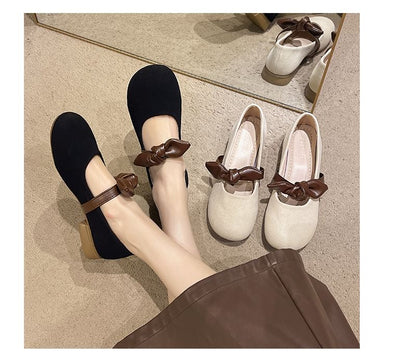 Mary Tone Jane Two Bow Shoes Accent