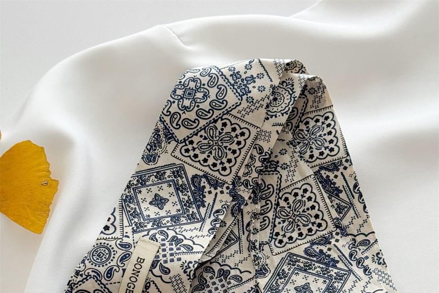 Patterned Hair Tie Scarf