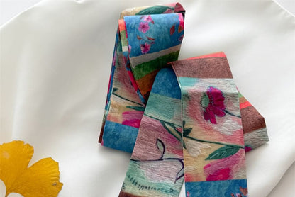 Patterned Hair Tie Scarf