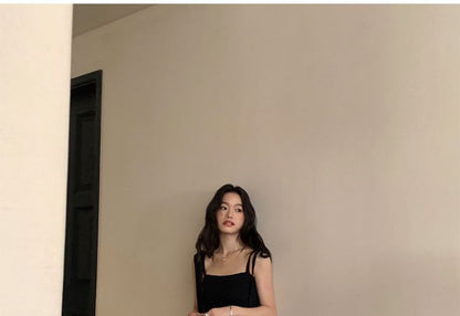 A-Line Shoulder Dress Plain Maxi Tie