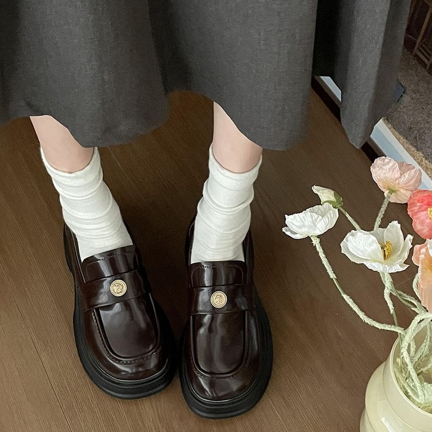 Buckled Platform Loafers Penny