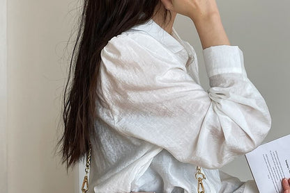 Faux Bag Shoulder Flap Leather