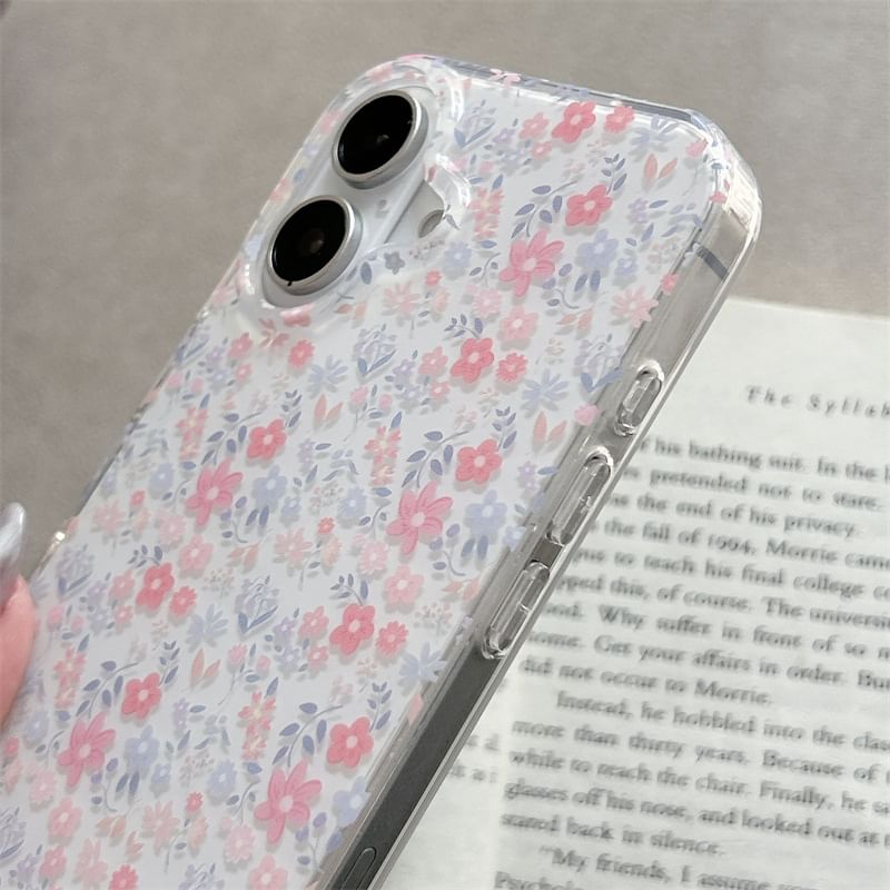 Case Floral Strap Phone Set /