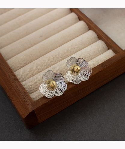 / Ear Clip-On Earring Stud Flower
