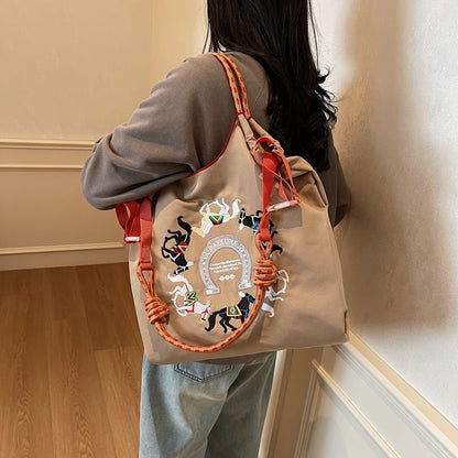 Embroidered Horse Bag Crossbody