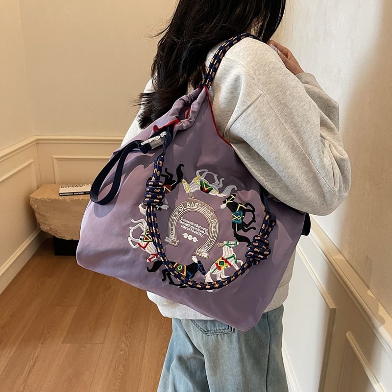 Embroidered Horse Bag Crossbody