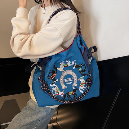 Embroidered Horse Bag Crossbody