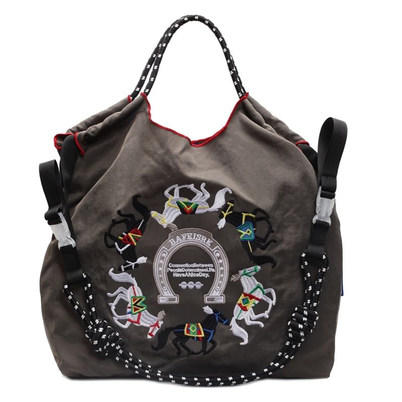 Embroidered Horse Bag Crossbody