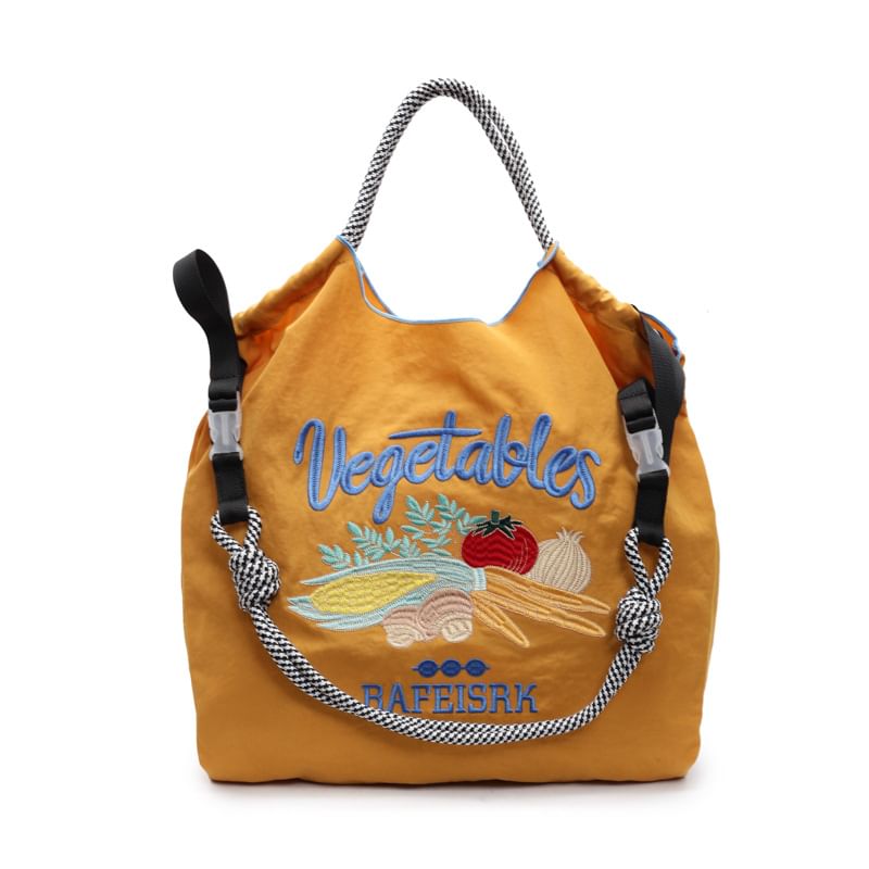 Bag Vegetable Embroidered Tote