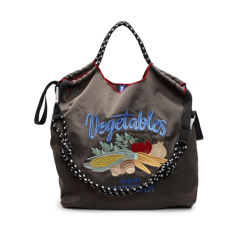 Bag Vegetable Embroidered Tote
