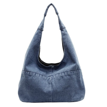 Washed Bag Denim Shoulder