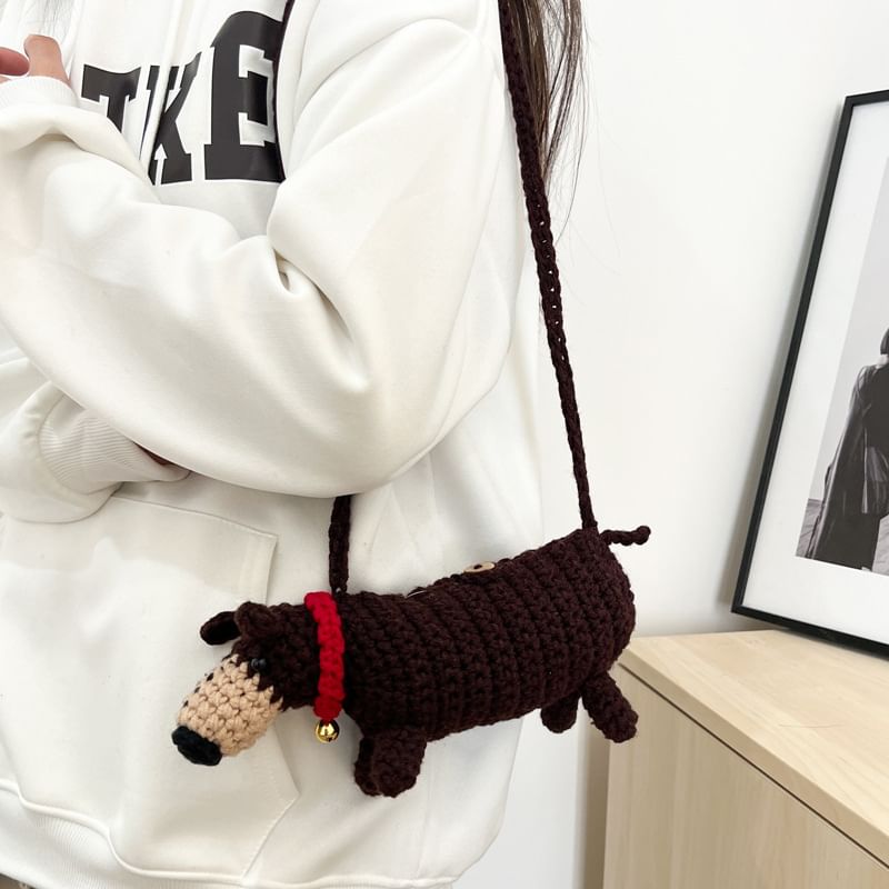 Knit Dog Bag Crossbody