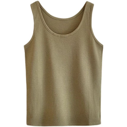 Scoop Neck Tank Top Plain