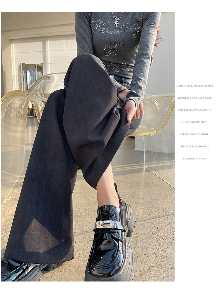 Designs) Print Waist High Leg (Various Dress Wide Pants