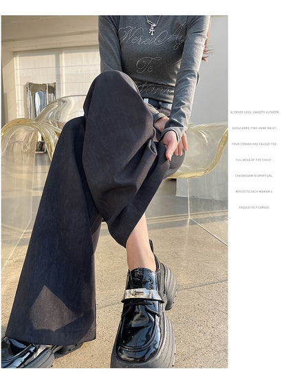 Designs) Print Waist High Leg (Various Dress Wide Pants