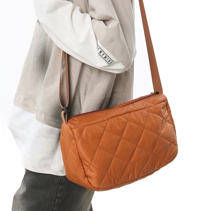 Plain Crossbody Bag Quilted