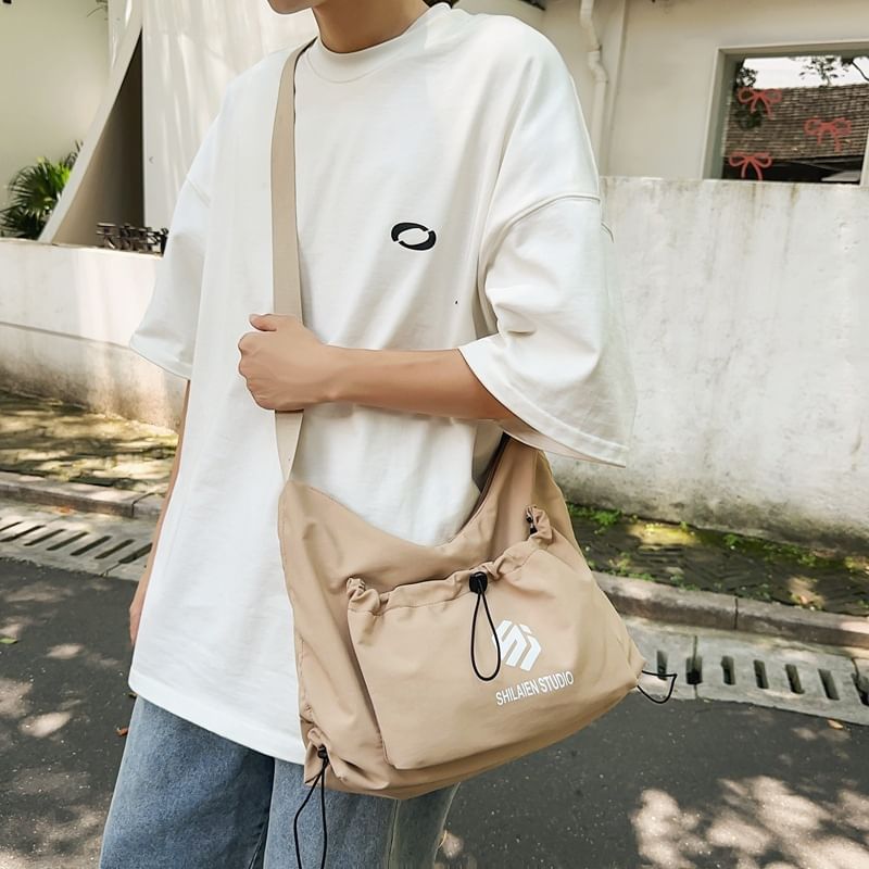 Bag Lettering Crossbody Drawstring