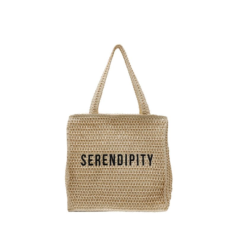 Tote Lettering Bag Woven