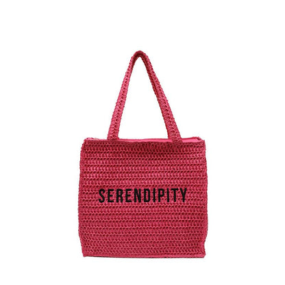 Tote Lettering Bag Woven