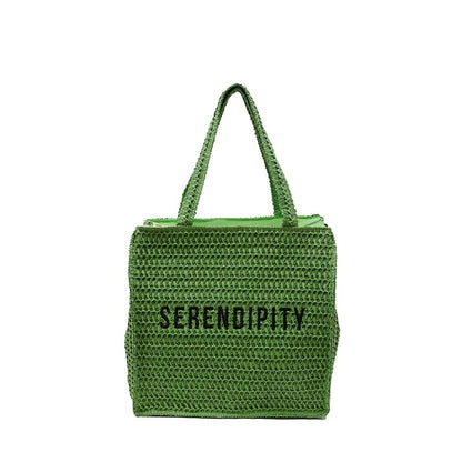 Tote Lettering Bag Woven