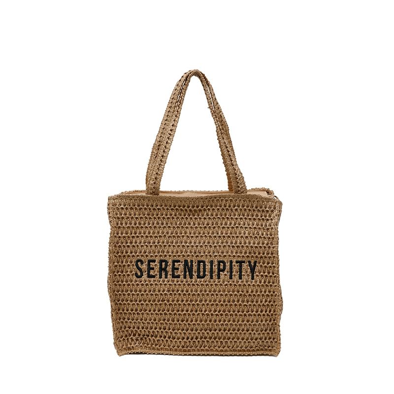 Tote Lettering Bag Woven