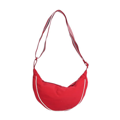 Striped Crossbody Trim Bag Strap Contrast