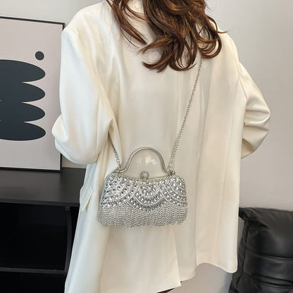 Bag Rhinestone Chain Crossbody Tasseled