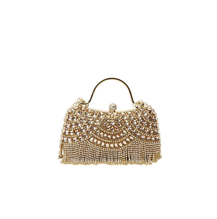 Bag Rhinestone Chain Crossbody Tasseled