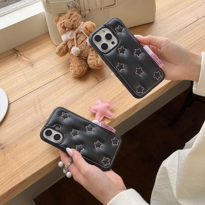 Faux Leather Star Phone Case / Strap