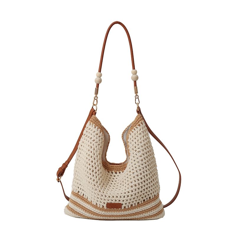 Woven Tote Striped Bag