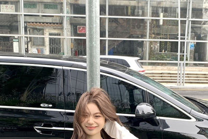 T-Shirt Long-Sleeve Camisole Top Set: Open Slim V-Neck Crop Fit Halter Plain Back +