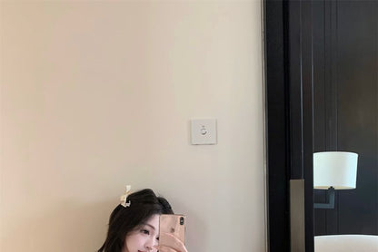 Floral Mini Lace Pencil Long-Sleeve Top Skirt Off-Shoulder / Panel Slim Rise Crop Fit High Accent